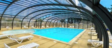 Indoor pool, a heated pool