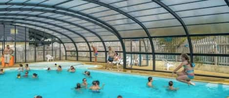 Indoor pool, a heated pool