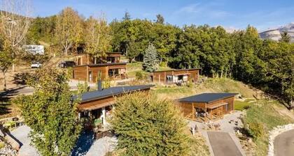 ZEcamping 3 étoiles piscine chauffée chalet TV LV 35m2 4 pers