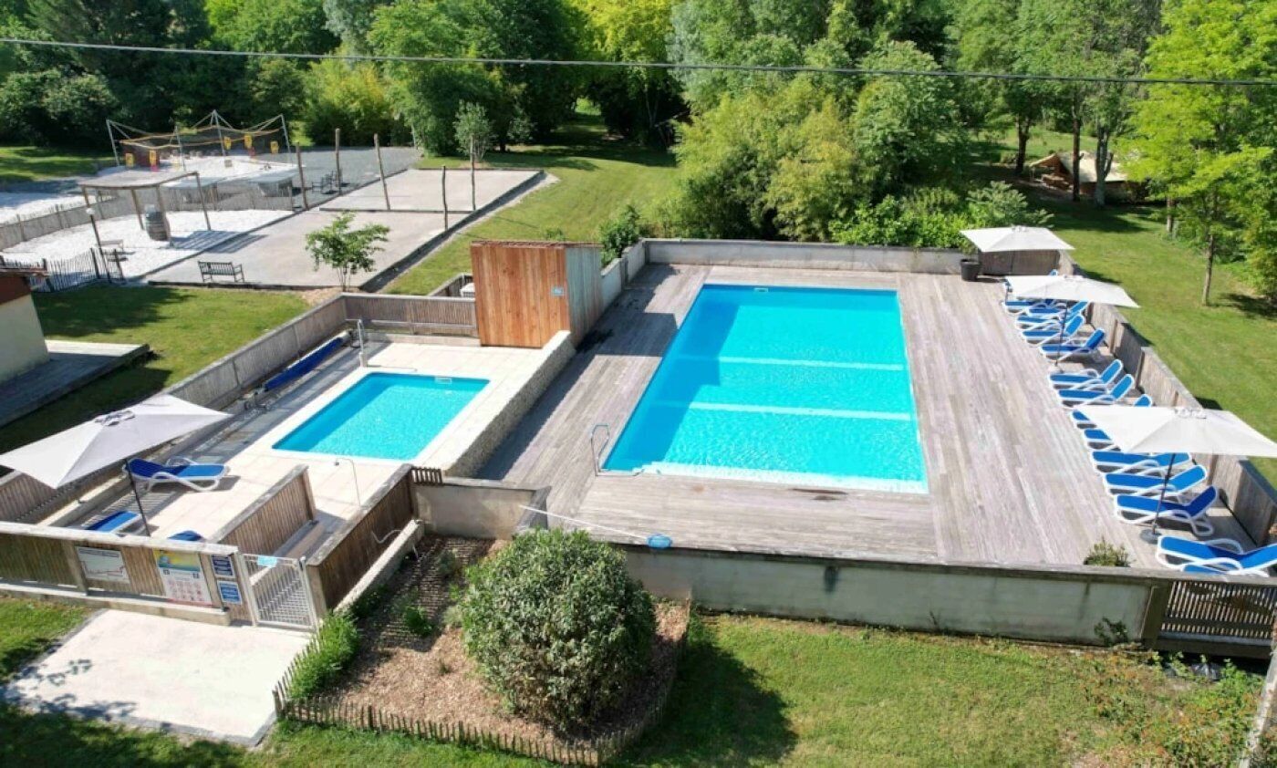 A heated pool