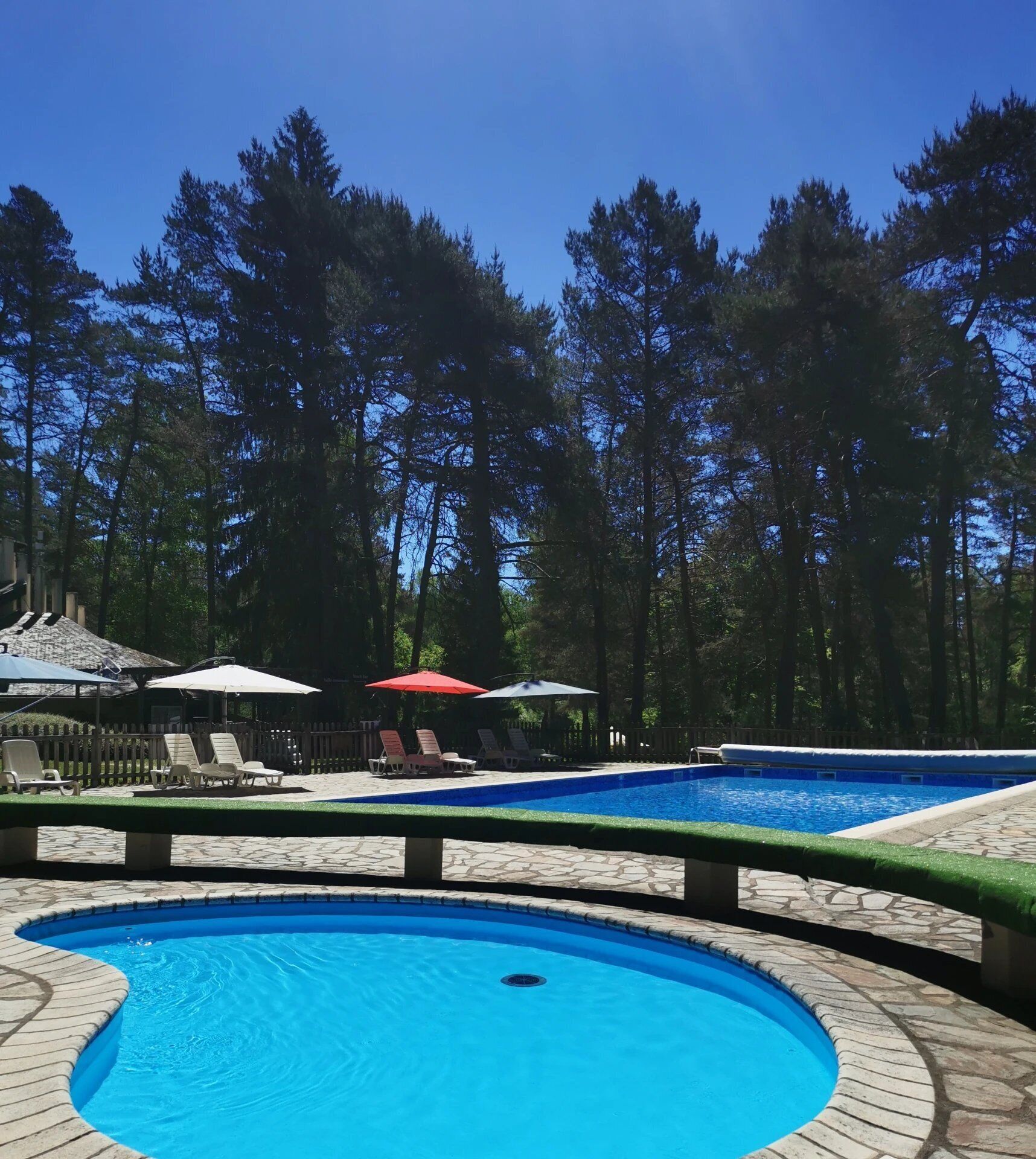 A heated pool