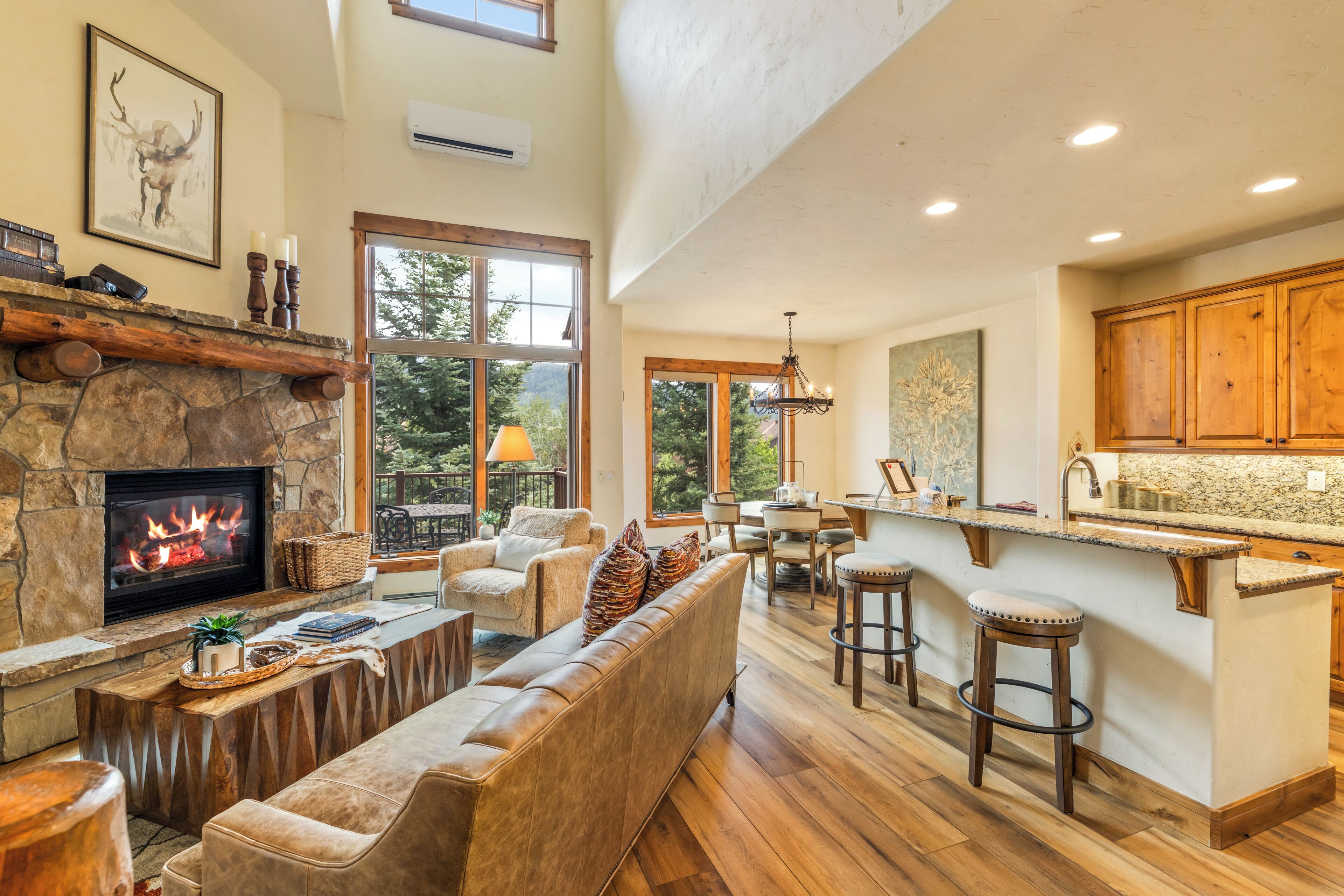 Smart TV, fireplace, offices