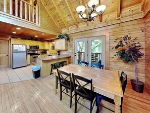 Dining - Spacious Smoky Mountain Cabin Rental | Sleeps 12 | Game Room & Hot Tub (Pigeon Forge)