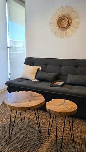 Living area - GLAMOUR+PAZ+AMENITIES PREMIUM frente al Mar (Punta del Este)
