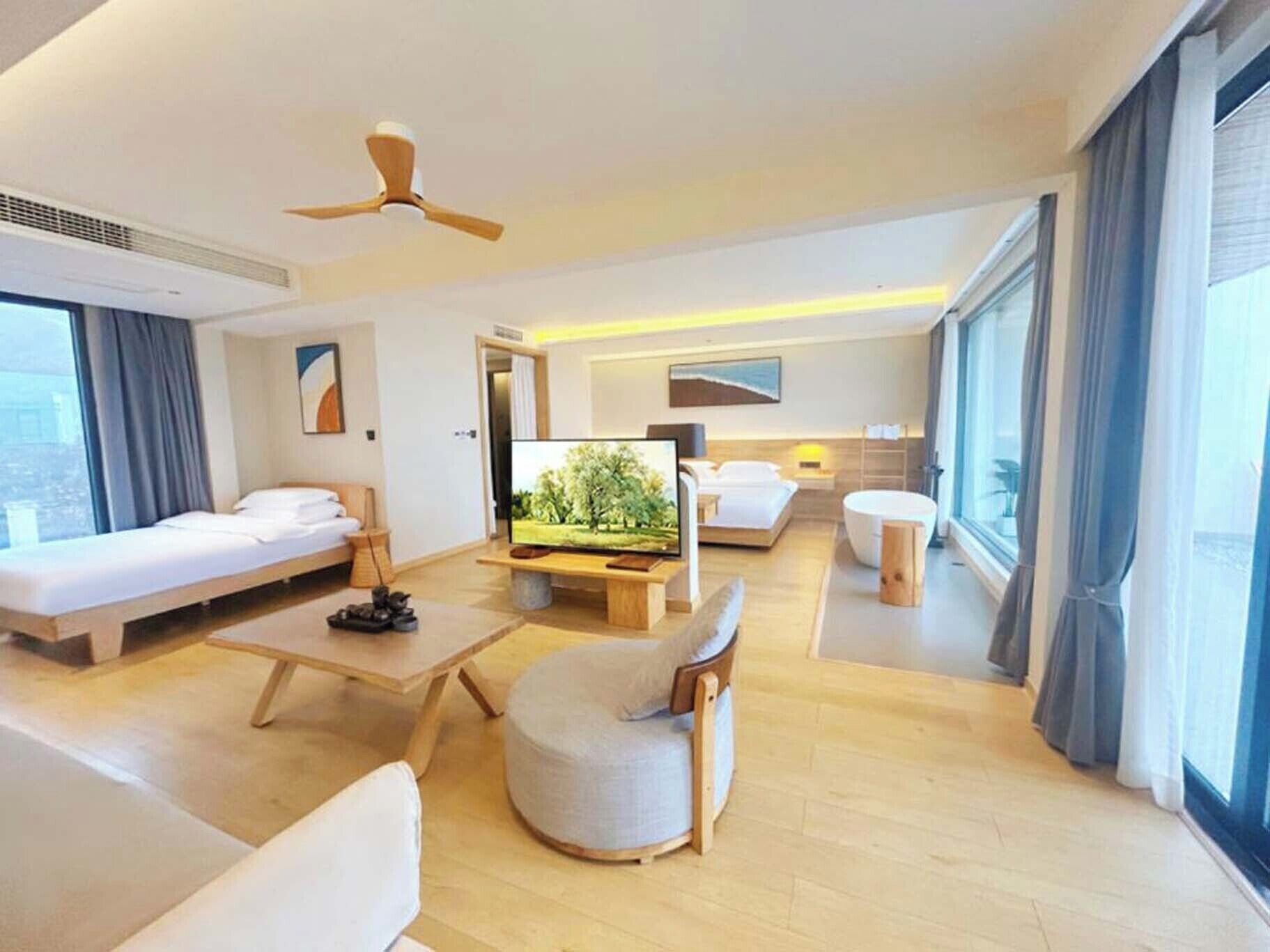 Suite Exécutive, vue montagne | Coin séjour