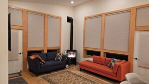 Living area - Incredible views, right in downtown Cooke City and backed up to Soda Butte Creek (Cooke City)