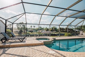 Pool - The Gulf Access Oasis Heated Pool & SPA, Ramp/Dock (Port Charlotte)