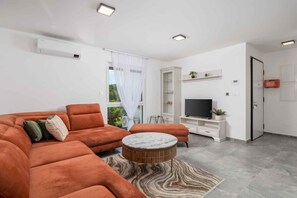 Living area - Holiday apartment Gloria with two bedrooms (Malinska)