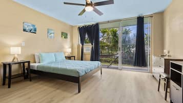 Desk, iron/ironing board, travel crib, WiFi