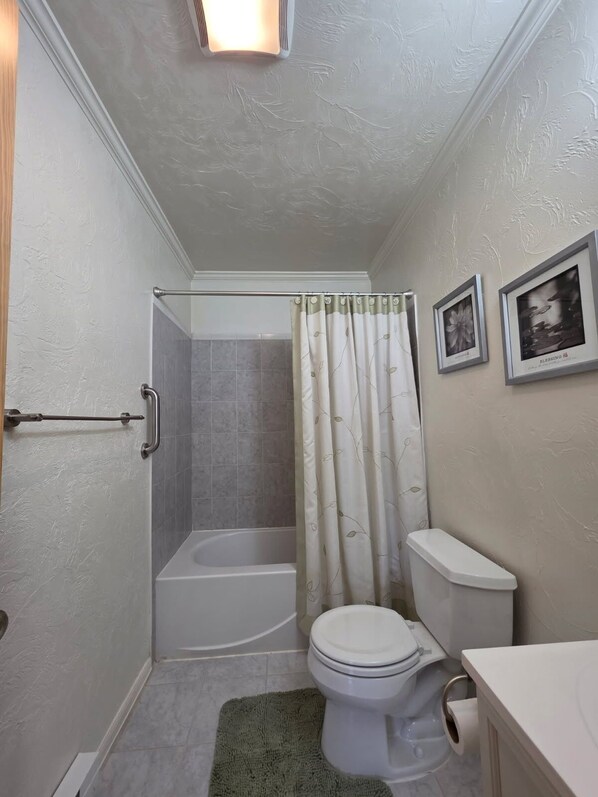Towels, soap, toilet paper