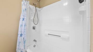 Hair dryer, towels