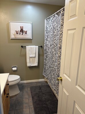 Hair dryer, towels, soap, toilet paper - Charming 3-bedroom apartment with AC in lively St. Louis (St. Louis)