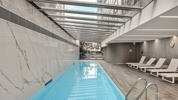 Indoor pool, a heated pool