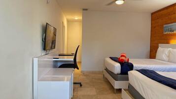 Desk, iron/ironing board, travel cot, WiFi