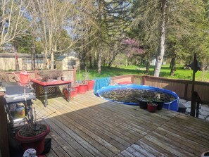 Terrace/patio - Cottage in the city . 5 min walk to Fanshawe lake. bBking / hiking trails galore (Thorndale)