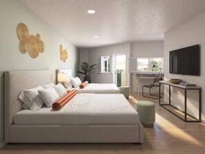 Coastal Double Queen w/ Balcony - Partial Ocean | Interior