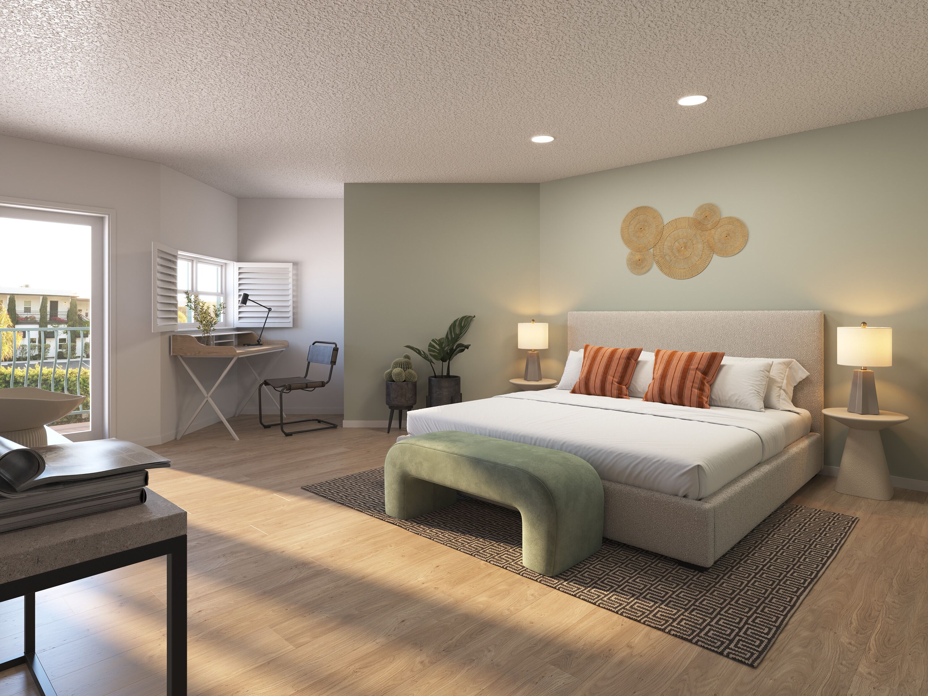 Quarto, 1 cama King, sacada