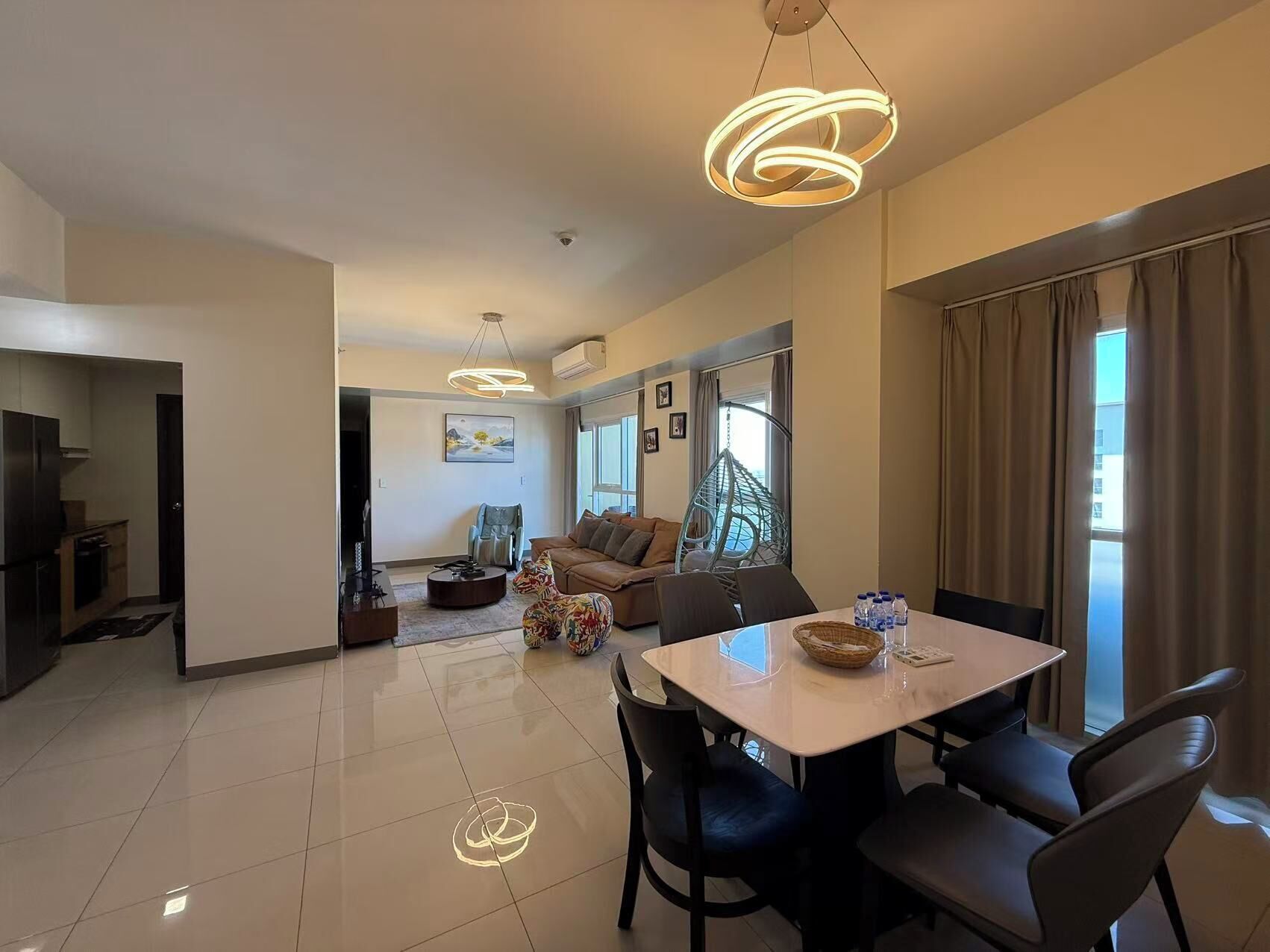 Luxury Apartment, Non Smoking, Bay View | Living area | 55-inch LED TV with digital channels, music library