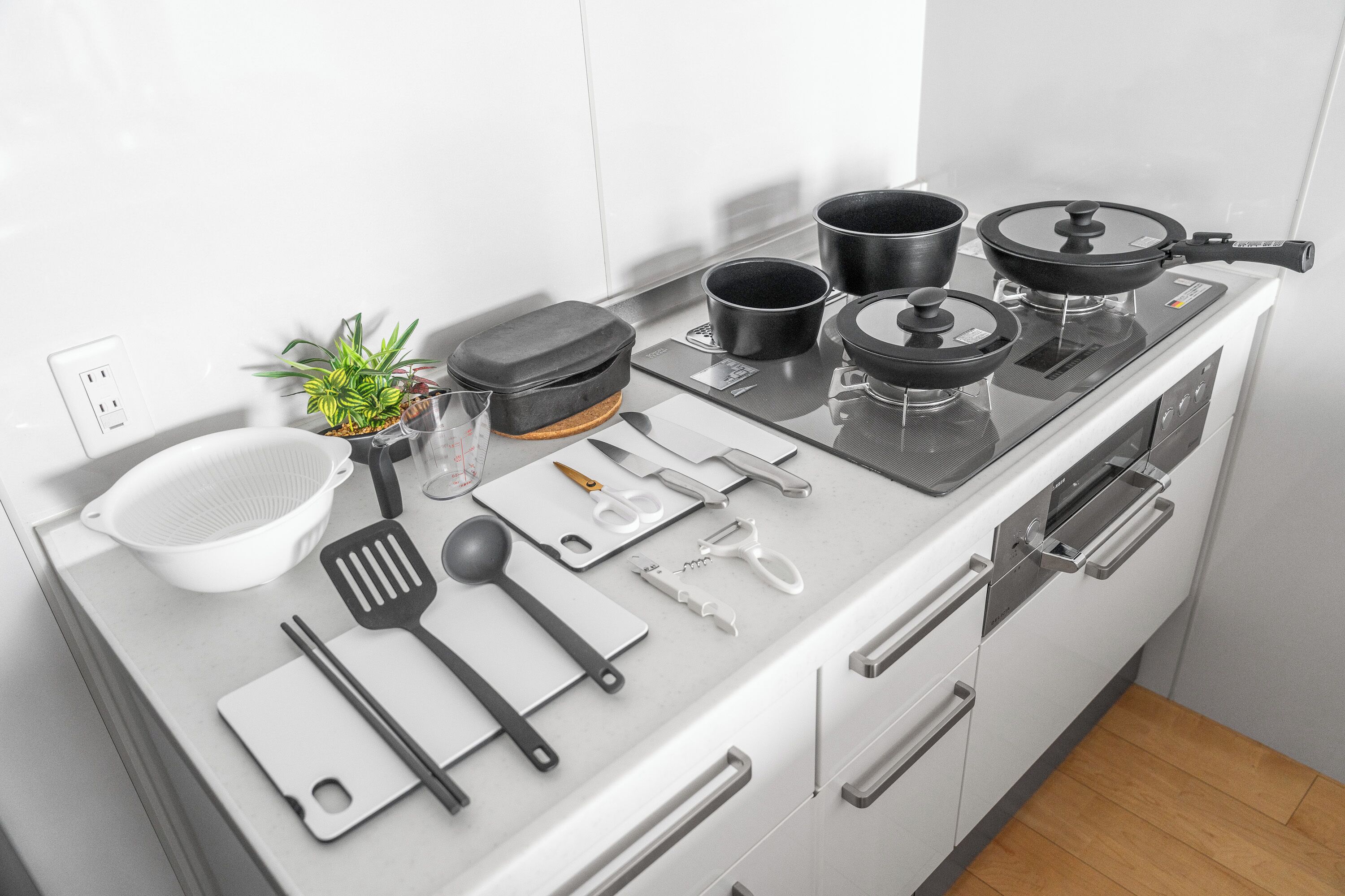 Apartment | Private kitchen | Fridge, microwave, stovetop, rice cooker