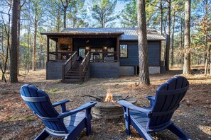 Property grounds - New Listing Special-Couples Cabin w/Hot Tub, Pool Access, Pickleball & Fire-pit! (Broken Bow)