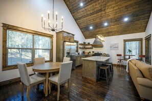 Dining - New Listing Special-Couples Cabin w/Hot Tub, Pool Access, Pickleball & Fire-pit! (Broken Bow)