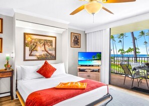 Iron/ironing board, travel cot, WiFi, bed sheets - NEW! Papakea Studio with Private Lanai, Resort Amenities, and Complimentary Rental Car Included! PKD-303 by KBM (Lahaina)