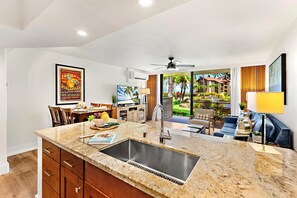 Living area - Papakea Resort | 2 Free Rental Cars | KBM Resorts  | Ocean View 2 Multi-Listing Units, 2 Bedrooms | PK ML-3523 (Lahaina)