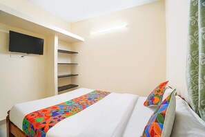Lakens van Egyptisch katoen, luxe beddengoed, een kluis op de kamer