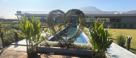 Indoor pool, outdoor pool
