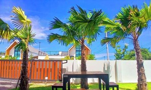 Villa, 4 Schlafzimmer, Raucher, eigener Pool | Speisen im Freien