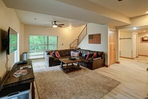 Bring Your A-Game - The game room is the perfect arena for friendly competition and late-night laughs. - Lakefront A-Frame | Private Pool, Beach & Dock! (Bumpass)