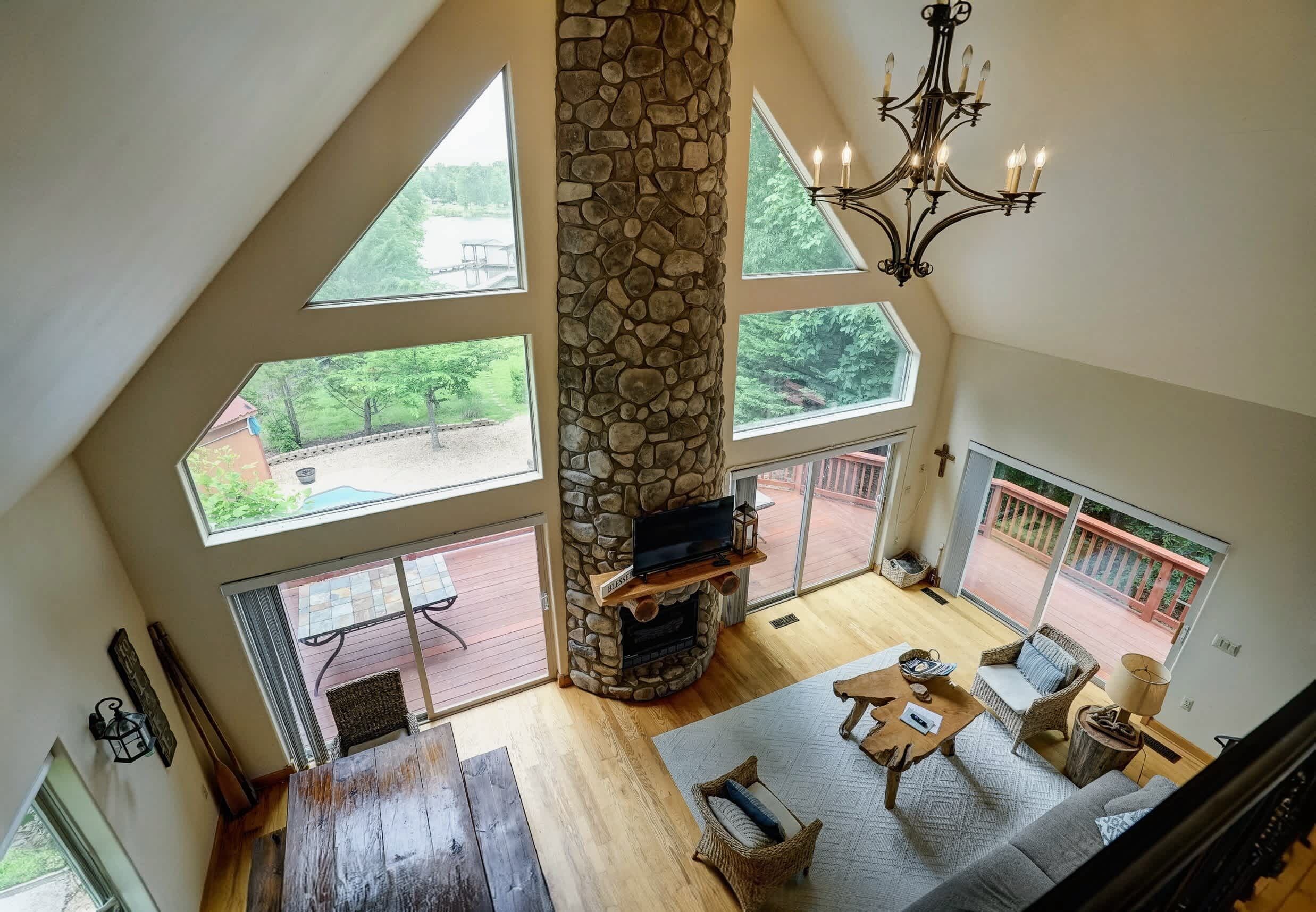 Where the Evening Begins - The great room is the natural gathering place after a full day out on the water.