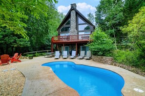 Pool - Lakefront A-Frame | Private Pool, Beach & Dock! (Bumpass)