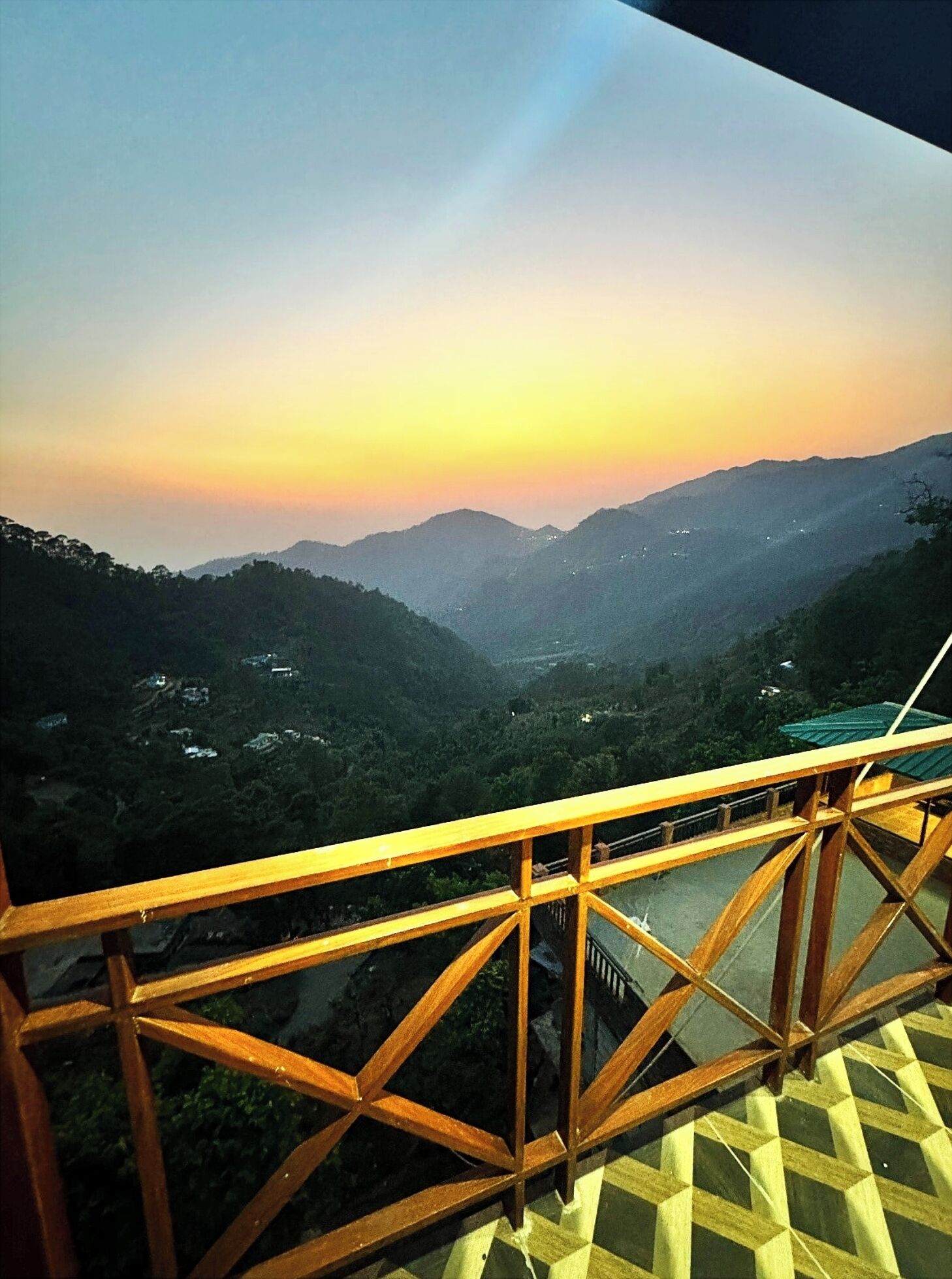 Blick von der Unterkunft