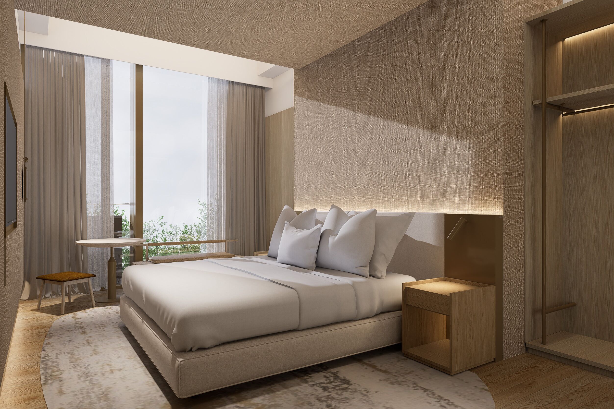 Deluxe Double Room, 1 King Bed, City View | WiFi (free)