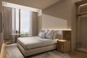 Habitación Deluxe doble, 1 cama de matrimonio grande, vistas a la ciudad | Wifi gratis