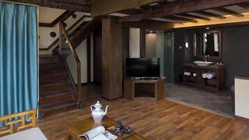 Luxury-Maisonette, Parkblick | Wohnzimmer