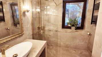 Shower, hair dryer