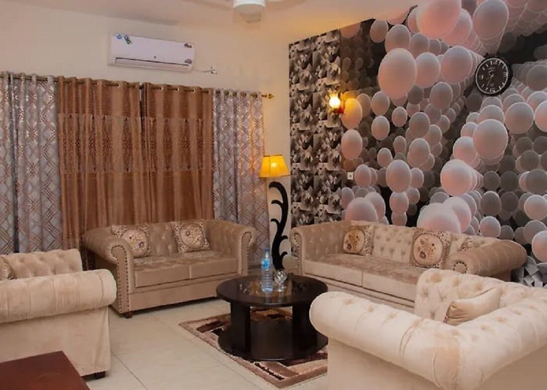 Double Room, Balcony, City View | Living area