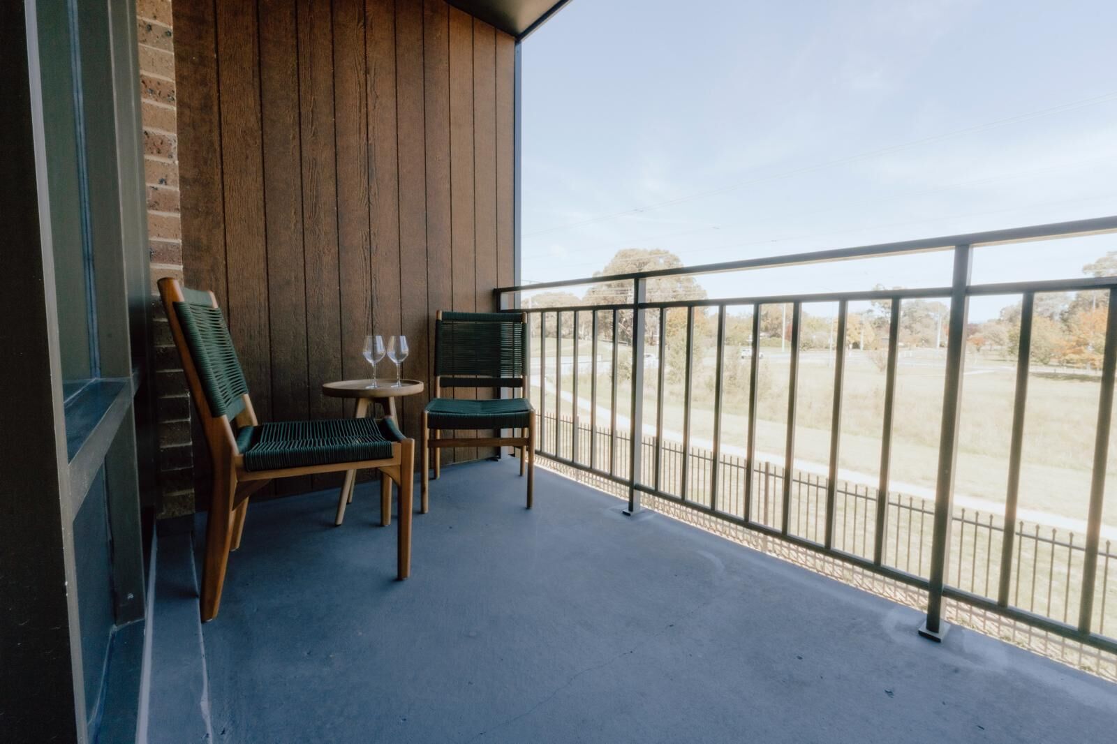 Standard-Doppelzimmer, Nichtraucher, Parkblick | Blick vom Balkon