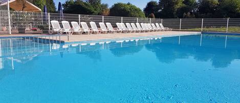 A heated pool