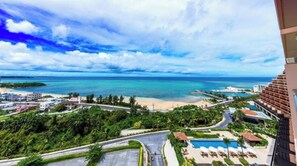 Utsikt mot havet/stranden