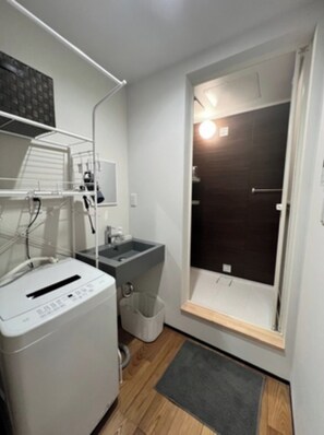 Hair dryer, towels