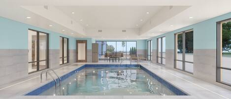 Indoor pool, outdoor pool