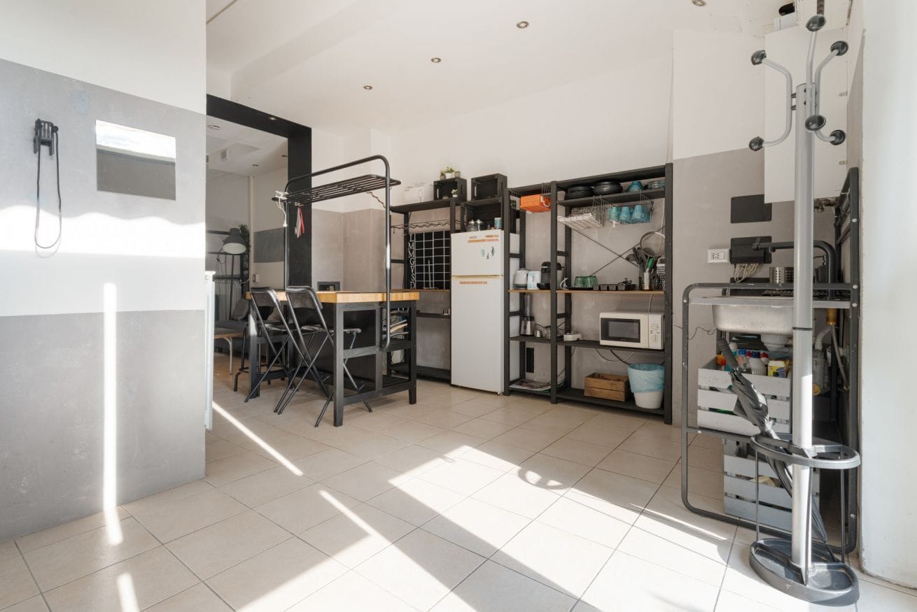 Fridge, microwave, dishwasher, toaster