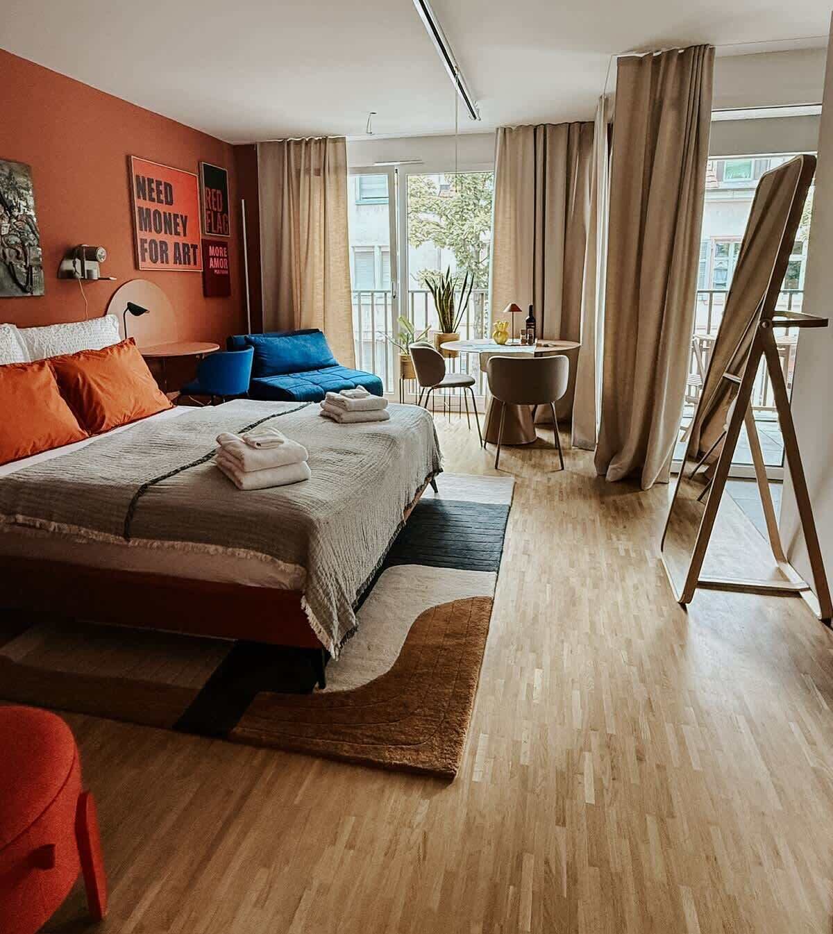 1 soverom, strykejern/-brett, wi-fi og sengetøy