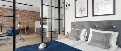 1 bedroom, iron/ironing board, travel crib, WiFi