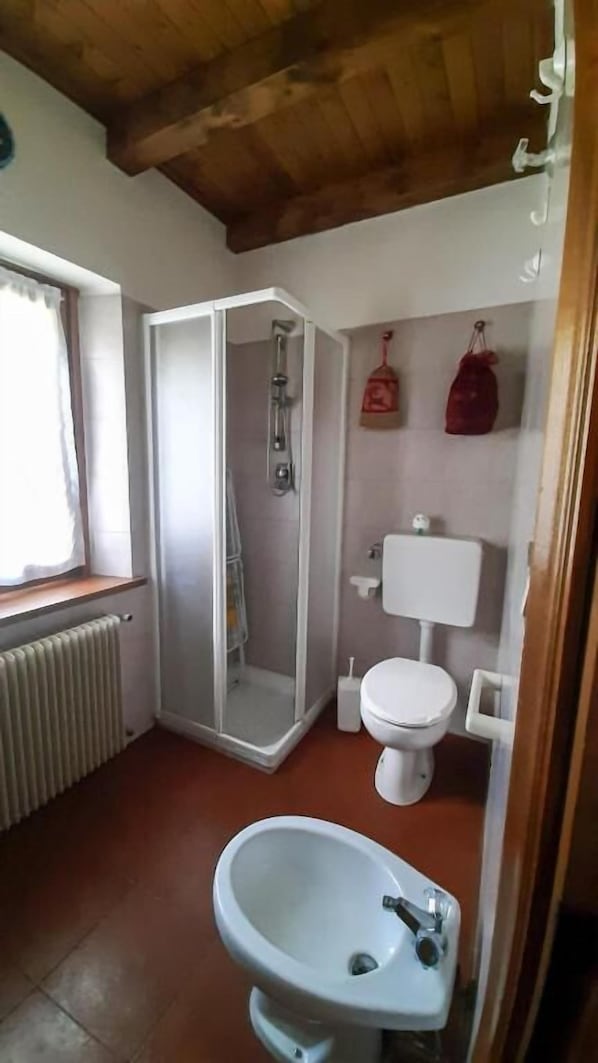 Superior Apartment, Courtyard View | Bathroom | Free toiletries, hair dryer, bidet, towels - Ca' Marina - Mountain View Terrace (Vodo Cadore)