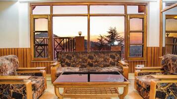 Sittområde i lobbyn