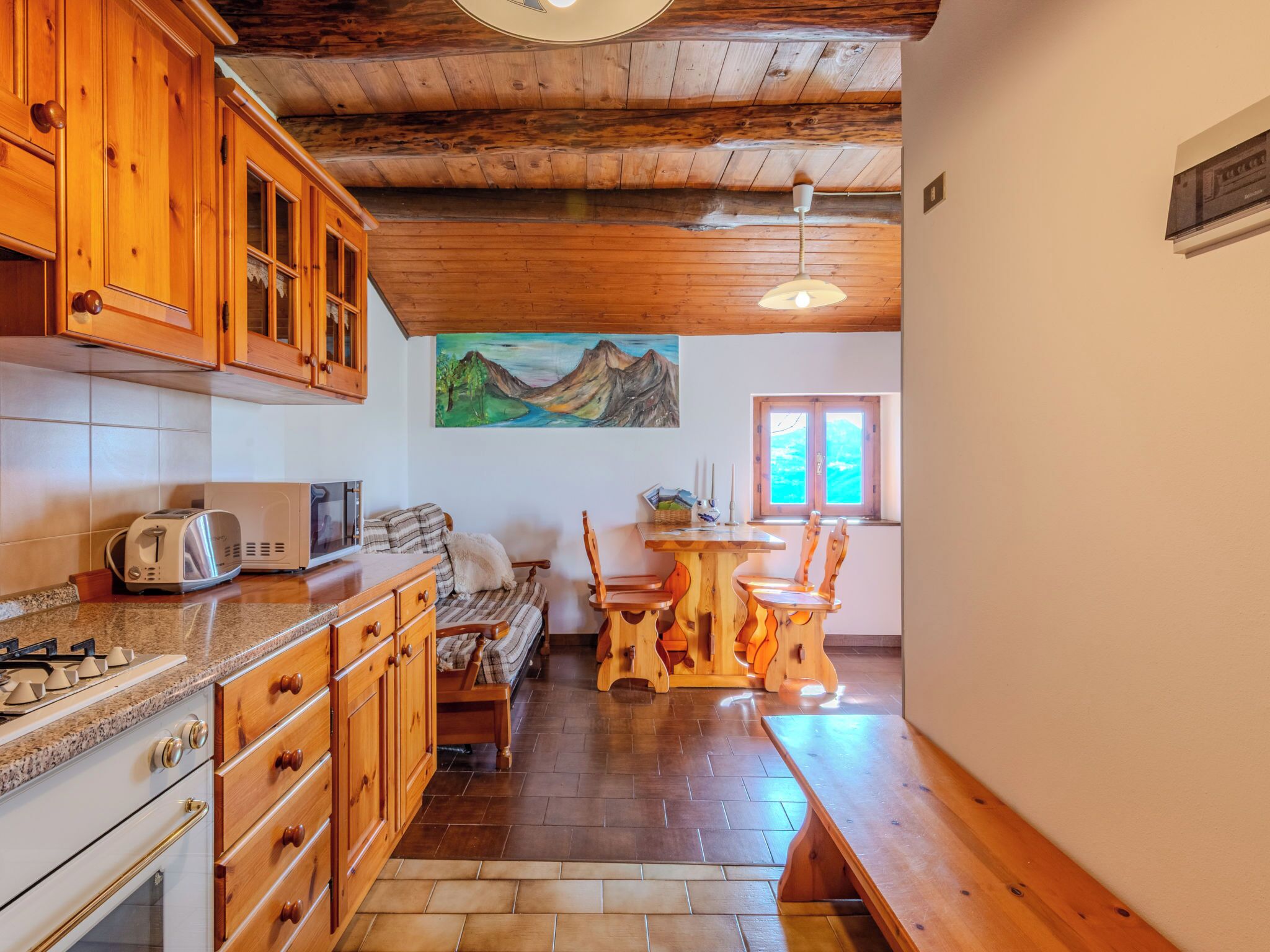 Fridge, oven, cookware/dishes/utensils